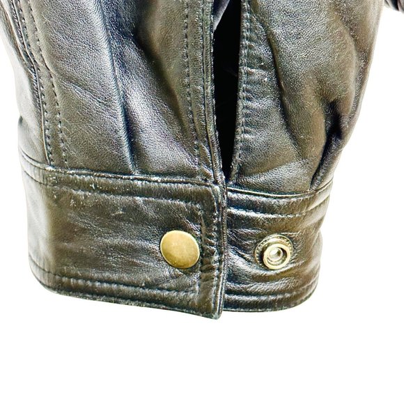 World Poker Tour Black Leather Jacket - Size L - Picture 5 of 9